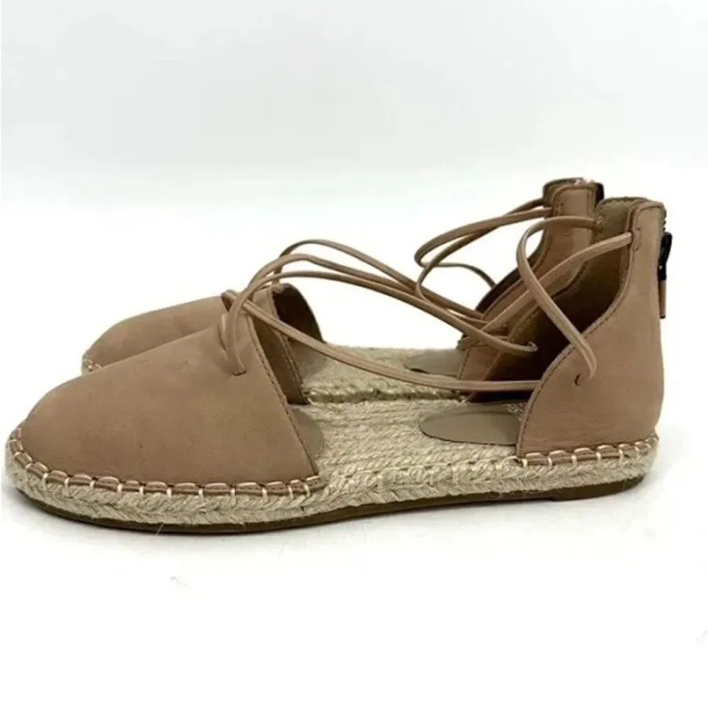 NWOT Eileen Fisher lace D’Orsay espadrille flats size 8